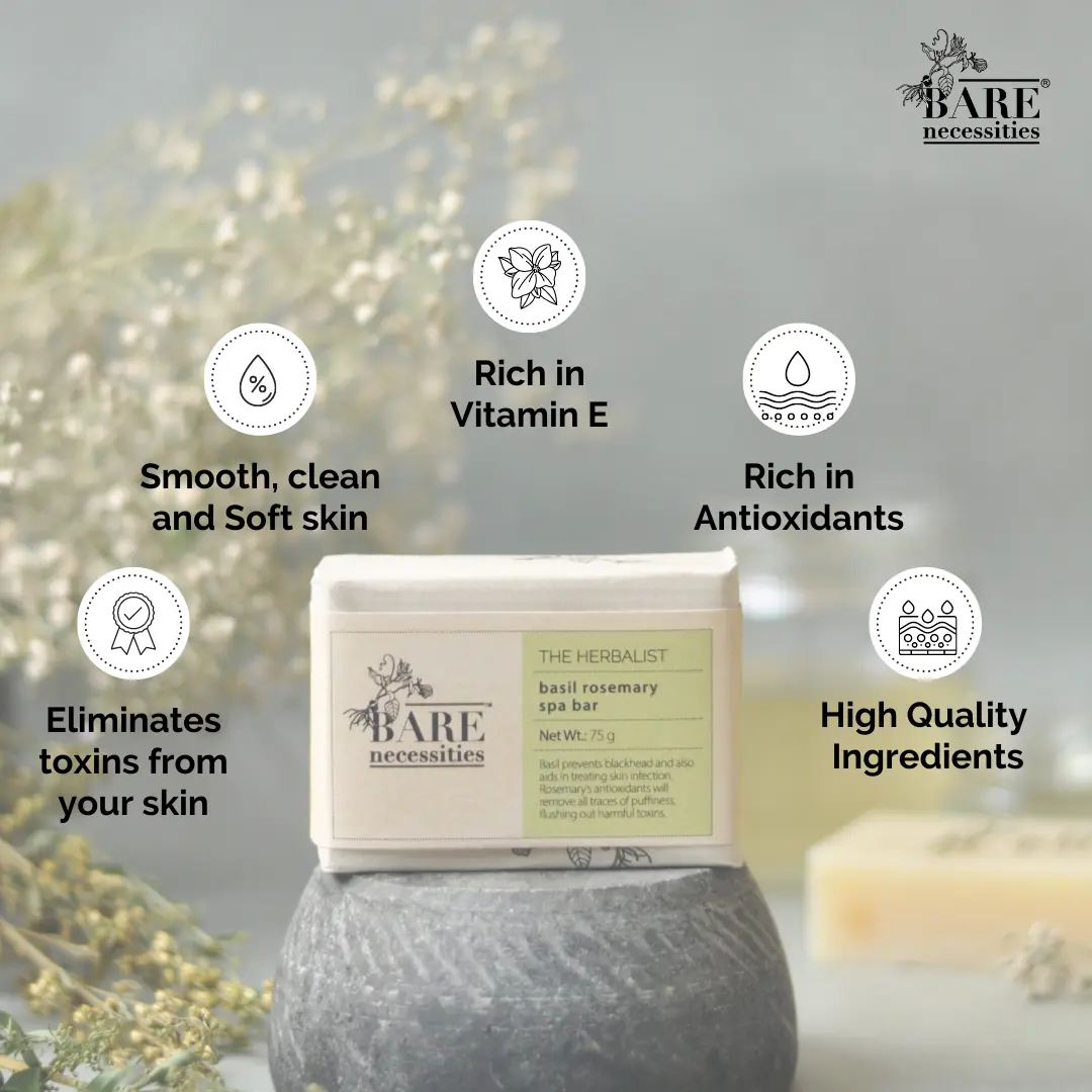 The Herbalist - Natural Basil Rosemary & Neem Handmade Soap Bar - Image 5