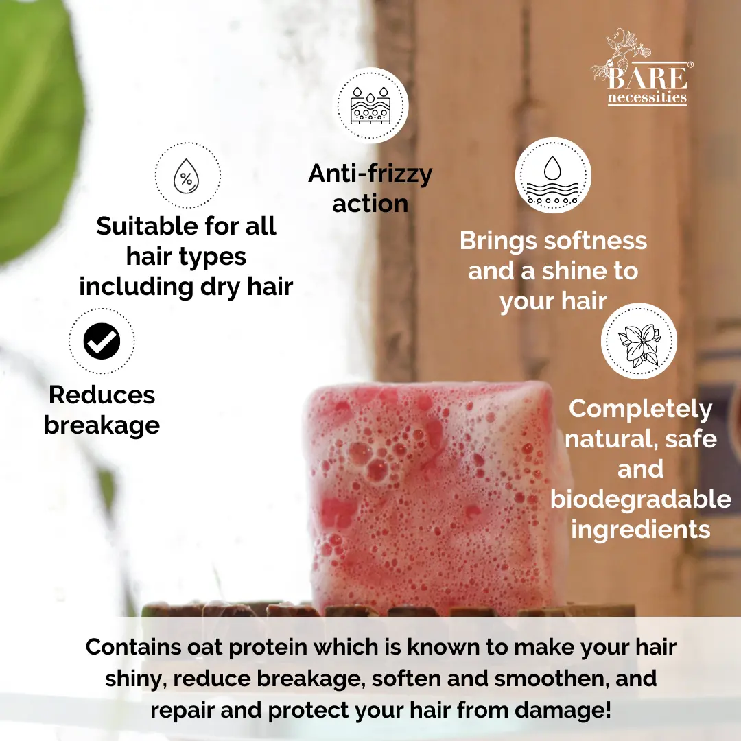 Crans N' Roses Shampoo Bar - Hydrating Natural Shampoo for Dry & Damaged Hair - Image 4