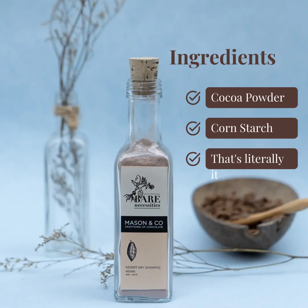 Mason & Co x Bare Necessities - Dessert Dry Shampoo - Natural Aerosol-Free for Dark Hair - Image 4