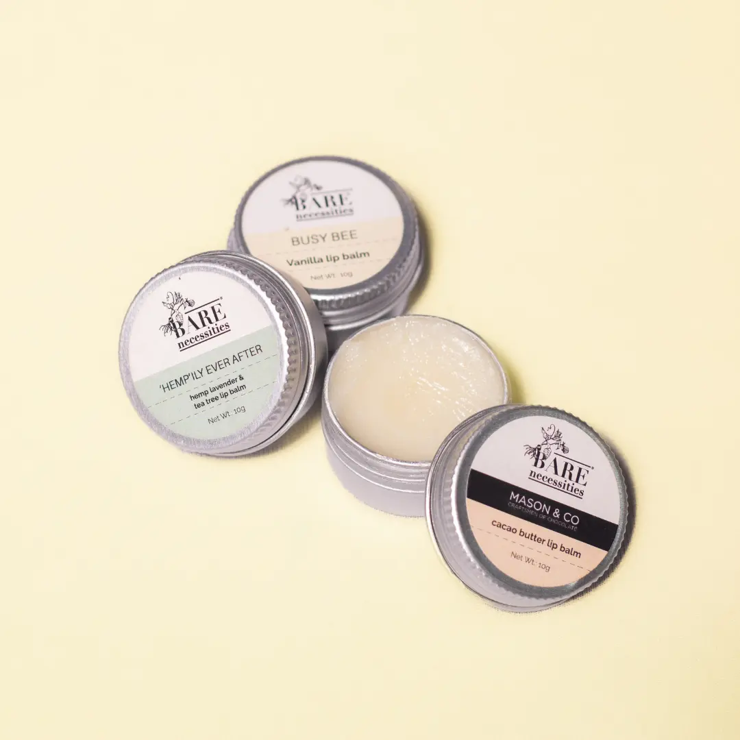 Pack of 3 Natural Lip Balms - Travel Size Lip Care Gift Set - Image 6