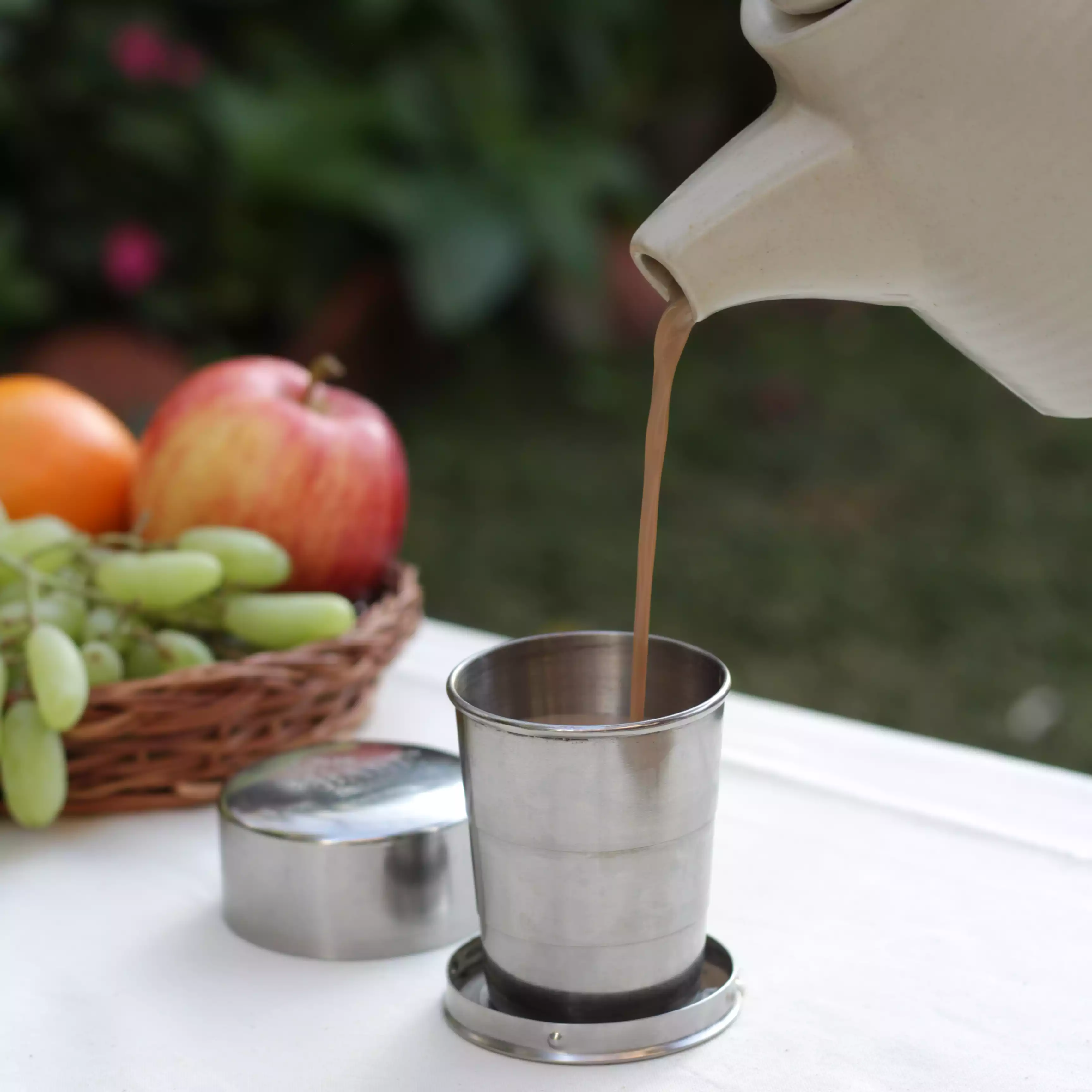 Reusable Swadeshi Tumbler - Collapsible Stainless Steel Travel Cup - Image 6